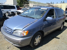 2001 TOYOTA SIENNA LE DENIM BLUE 3.0L AT Z16288